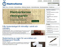 Tablet Screenshot of hantverkarna.se